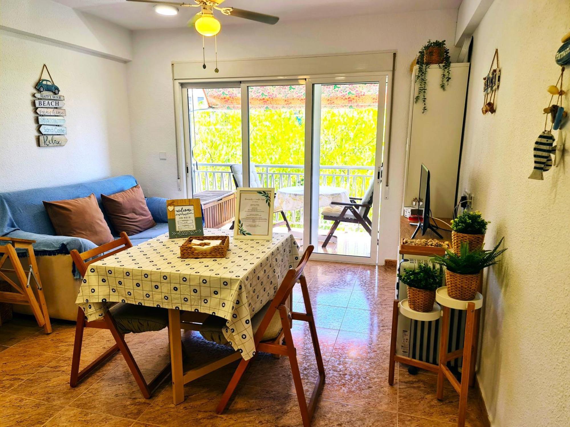 Bonito Apartamento Con Vistas Al Mar 플라야 포블라 데 파르날스 외부 사진
