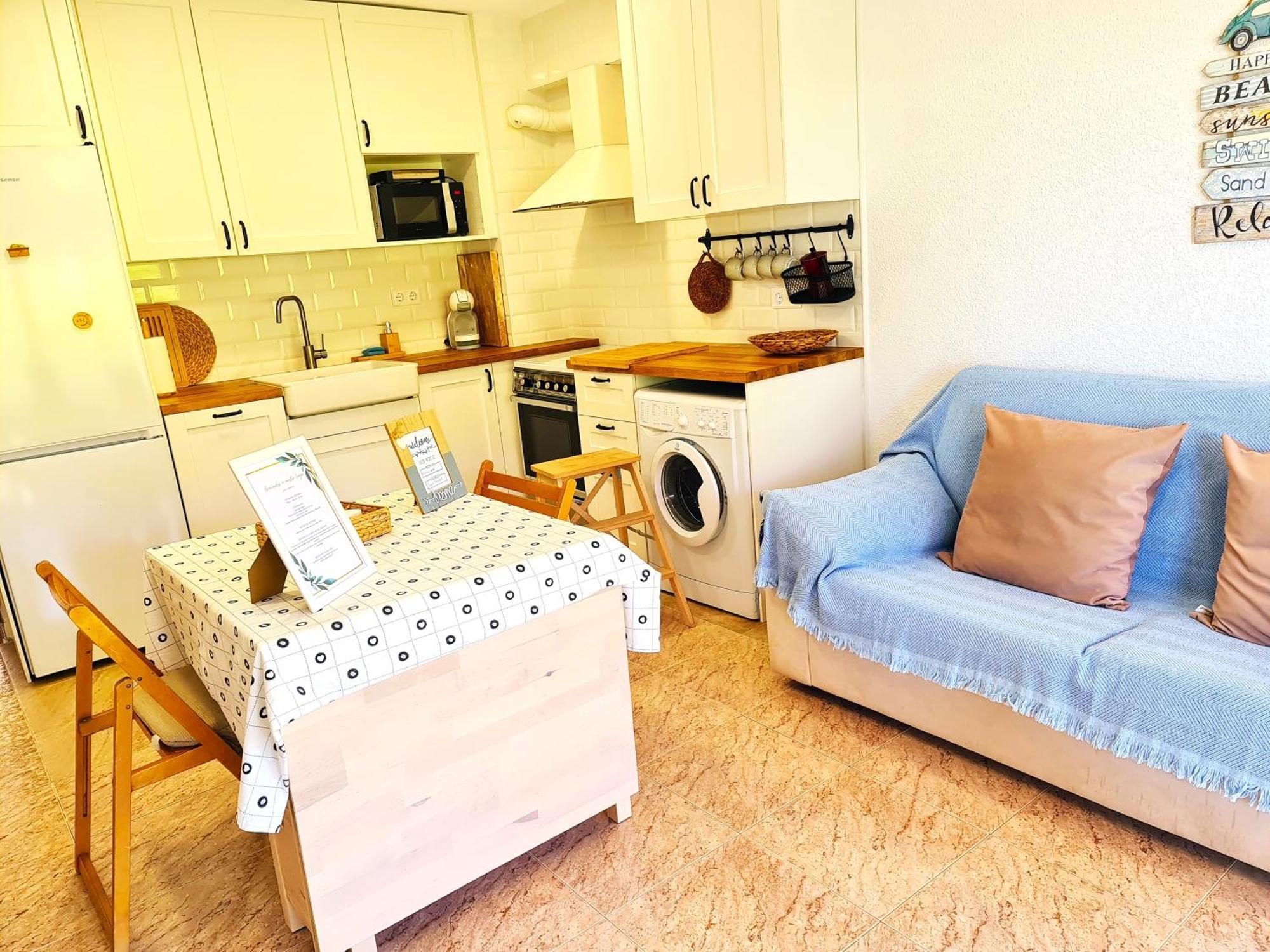 Bonito Apartamento Con Vistas Al Mar 플라야 포블라 데 파르날스 외부 사진